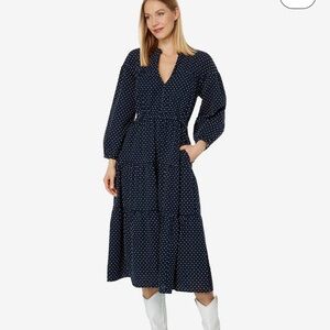 Madewell Mariette Tiered Midi Dress
